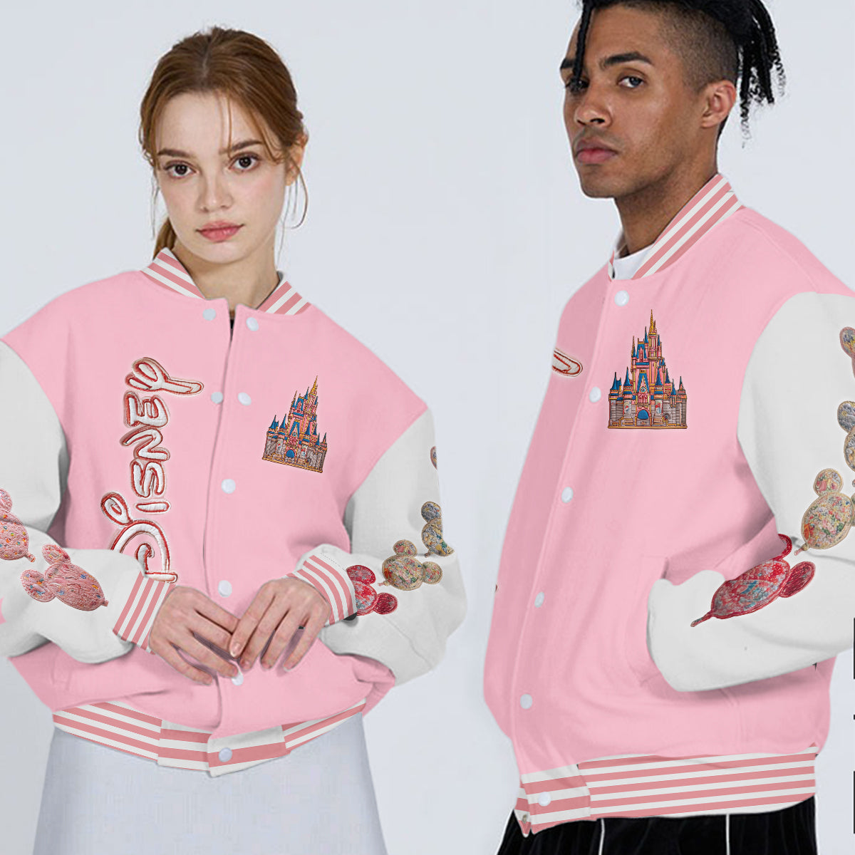 Magical Castle - Personalized Mouse Varsity Jacket