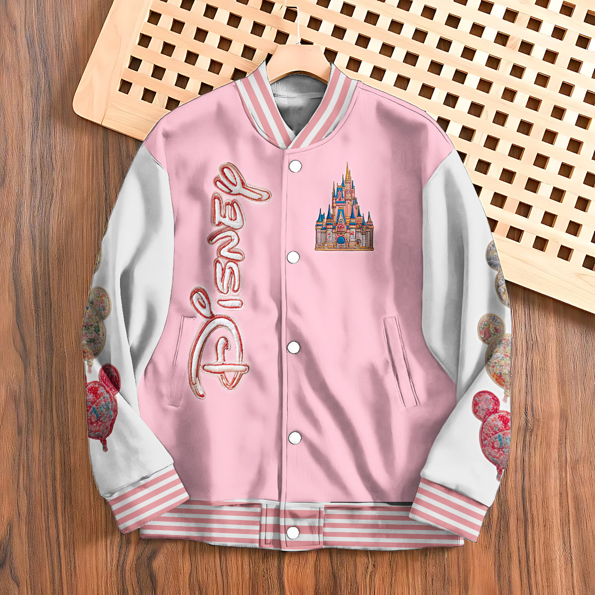 Magical Castle - Personalized Mouse Varsity Jacket