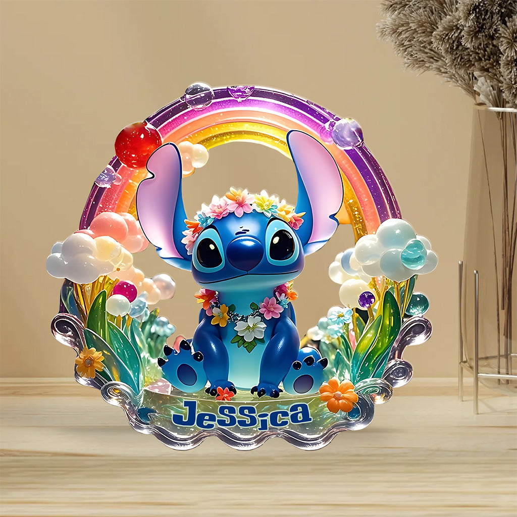 Lovely Ohaha - Personalized Ohana Custom Shaped Acrylic Plaque