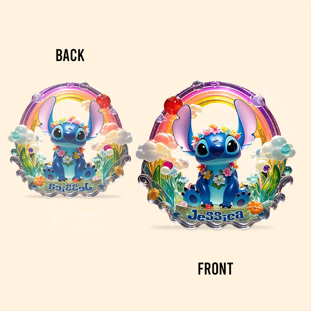 Lovely Ohaha - Personalized Ohana Custom Shaped Acrylic Plaque