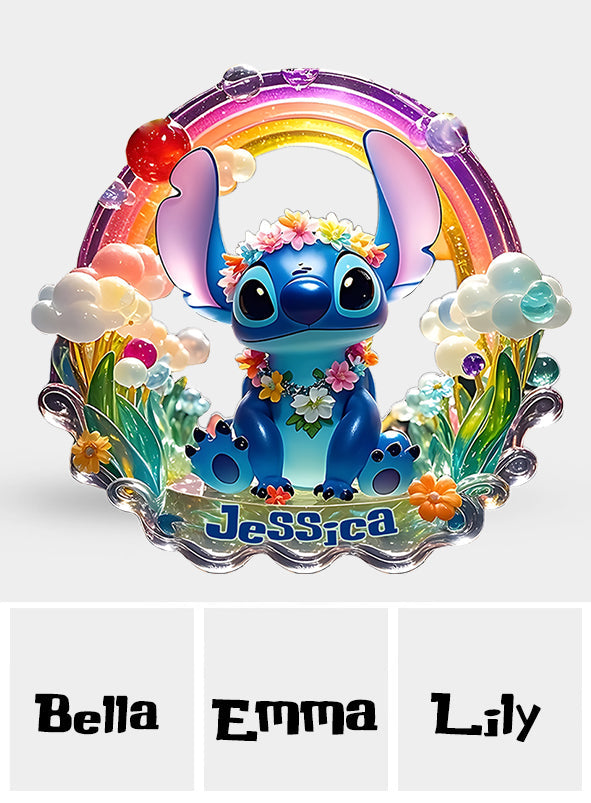 Lovely Ohaha - Personalized Ohana Custom Shaped Acrylic Plaque