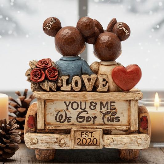 You & Me We Got This - Personalized Mouse Custom Shaped Acrylic Plaque