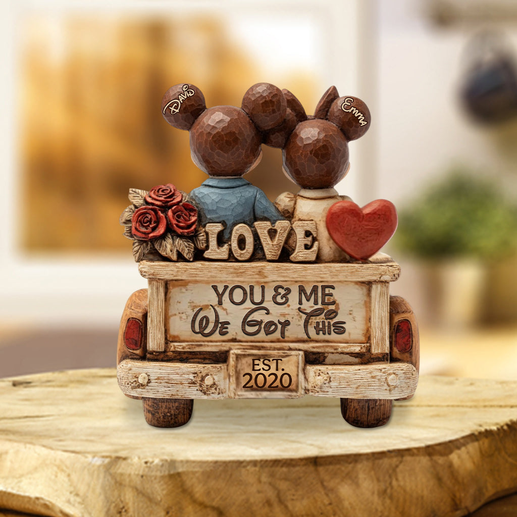 You & Me We Got This - Personalized Mouse Custom Shaped Acrylic Plaque