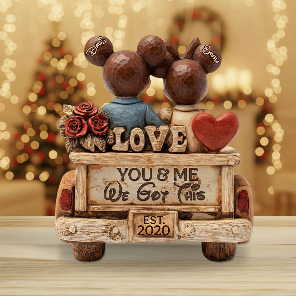 You & Me We Got This - Personalized Mouse Custom Shaped Acrylic Plaque