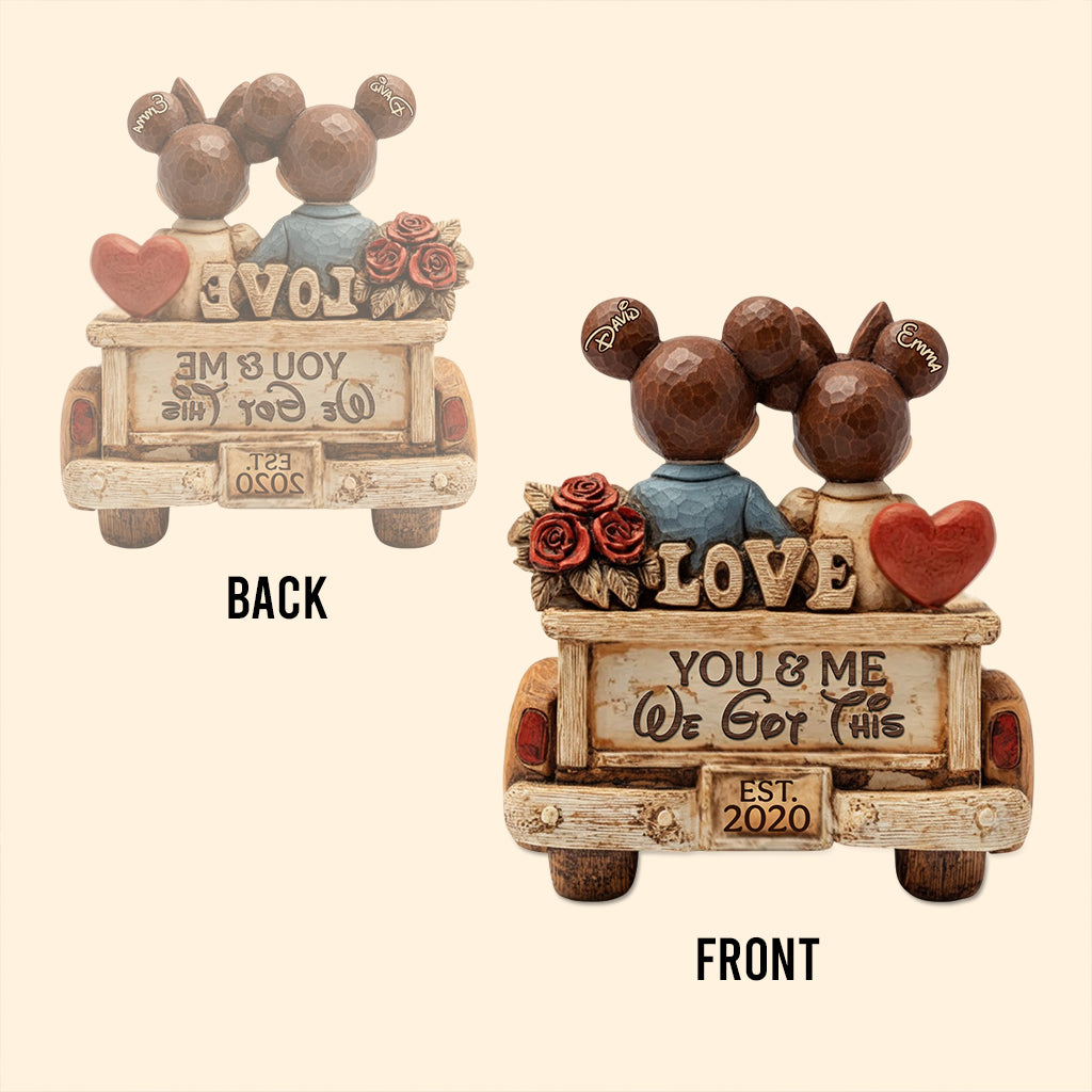 You & Me We Got This - Personalized Mouse Custom Shaped Acrylic Plaque