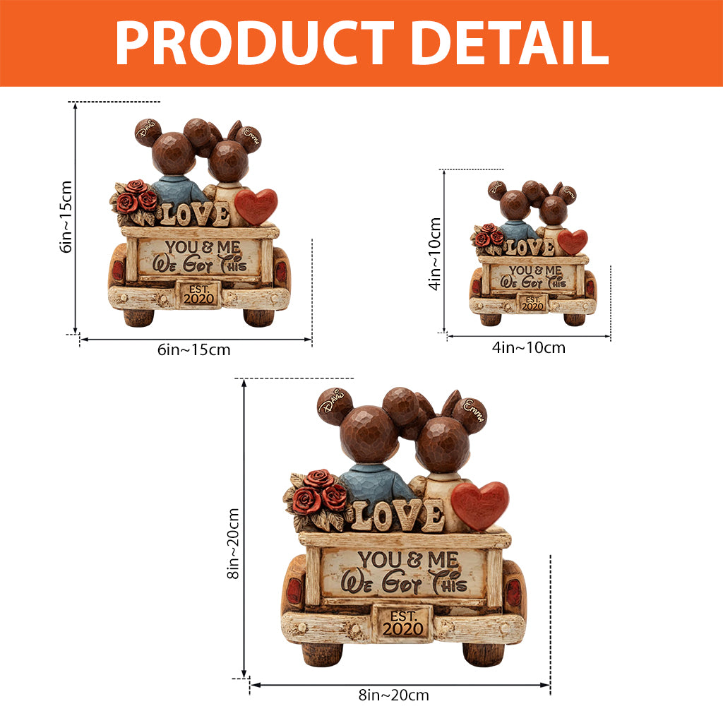 You & Me We Got This - Personalized Mouse Custom Shaped Acrylic Plaque