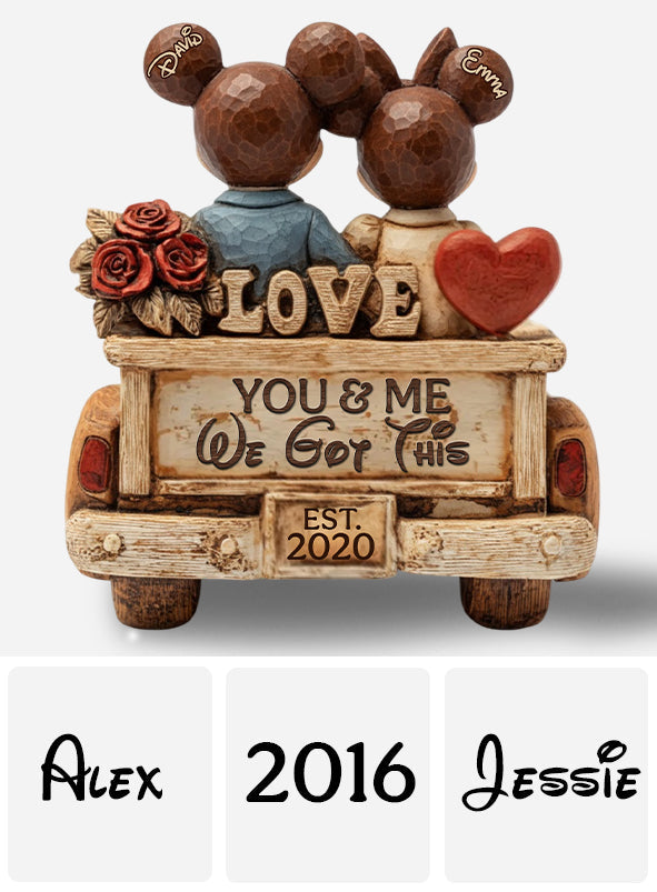 You & Me We Got This - Personalized Mouse Custom Shaped Acrylic Plaque