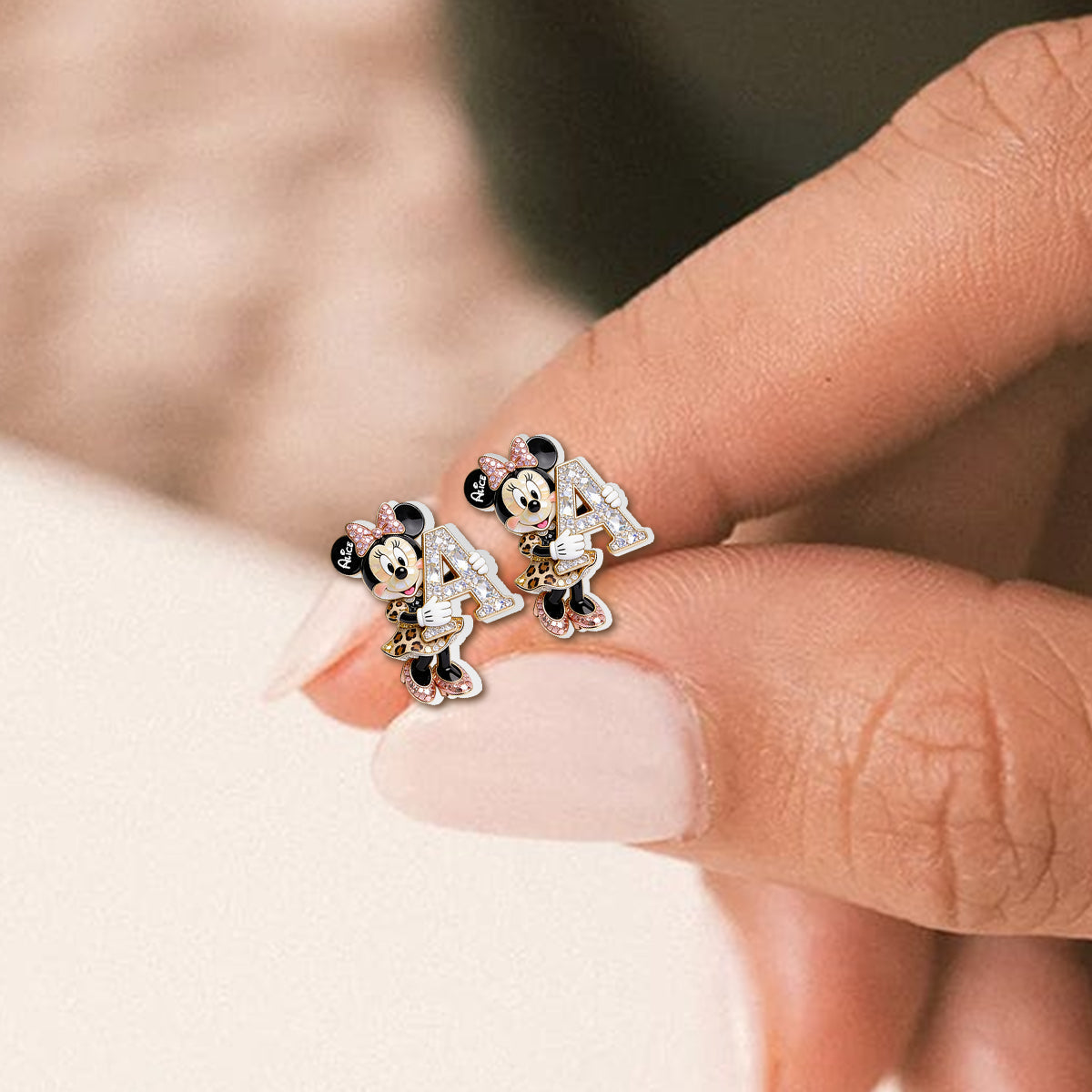 Cute Mouse - Personalized Mouse Stud Earrings