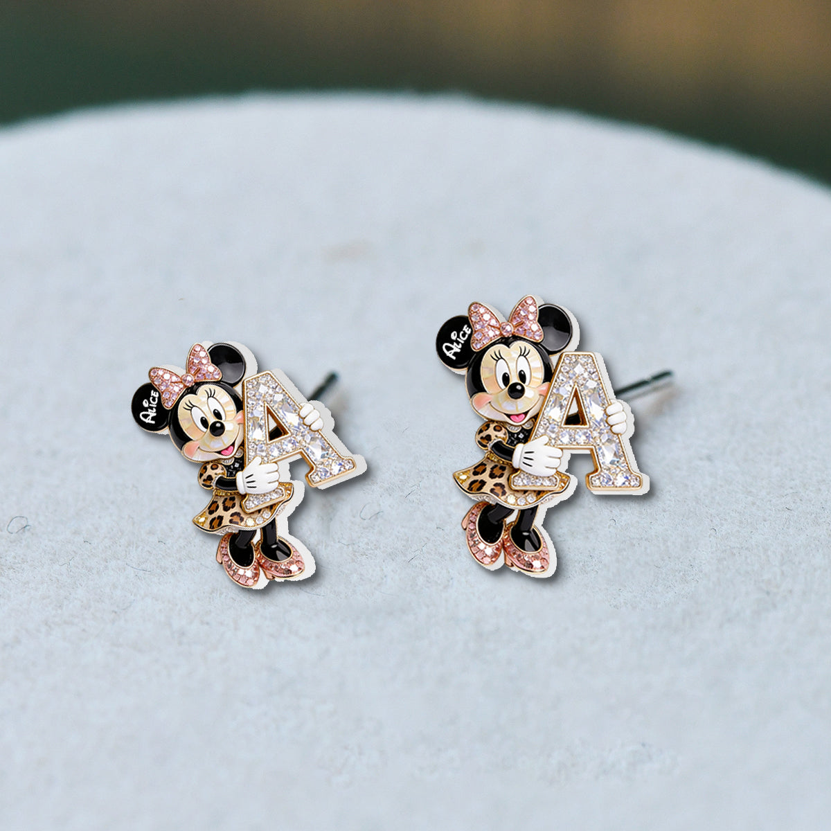 Cute Mouse - Personalized Mouse Stud Earrings