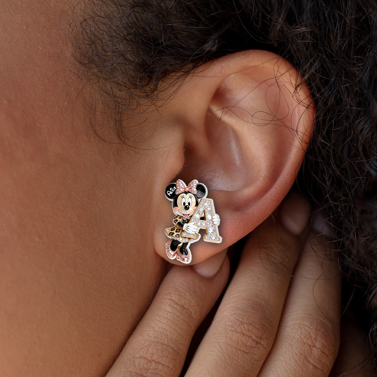 Cute Mouse - Personalized Mouse Stud Earrings