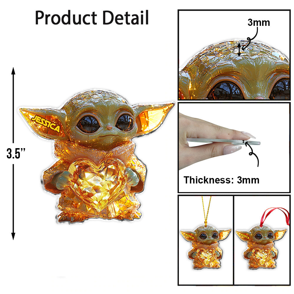 Merry Christmas - Personalized The Force Ornament