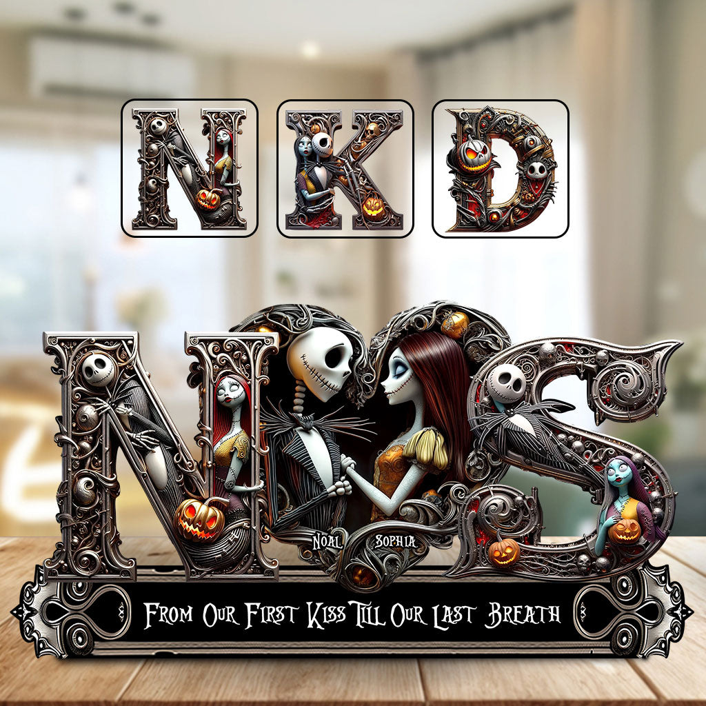 Till Death Do Us Part - Personalized Nightmare Custom Shaped Acrylic Plaque