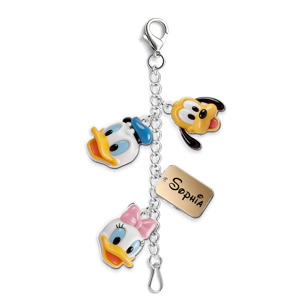Magical Castle Friends Leather Phone Case & Charm Set - Personalized Mouse Dangling Charms