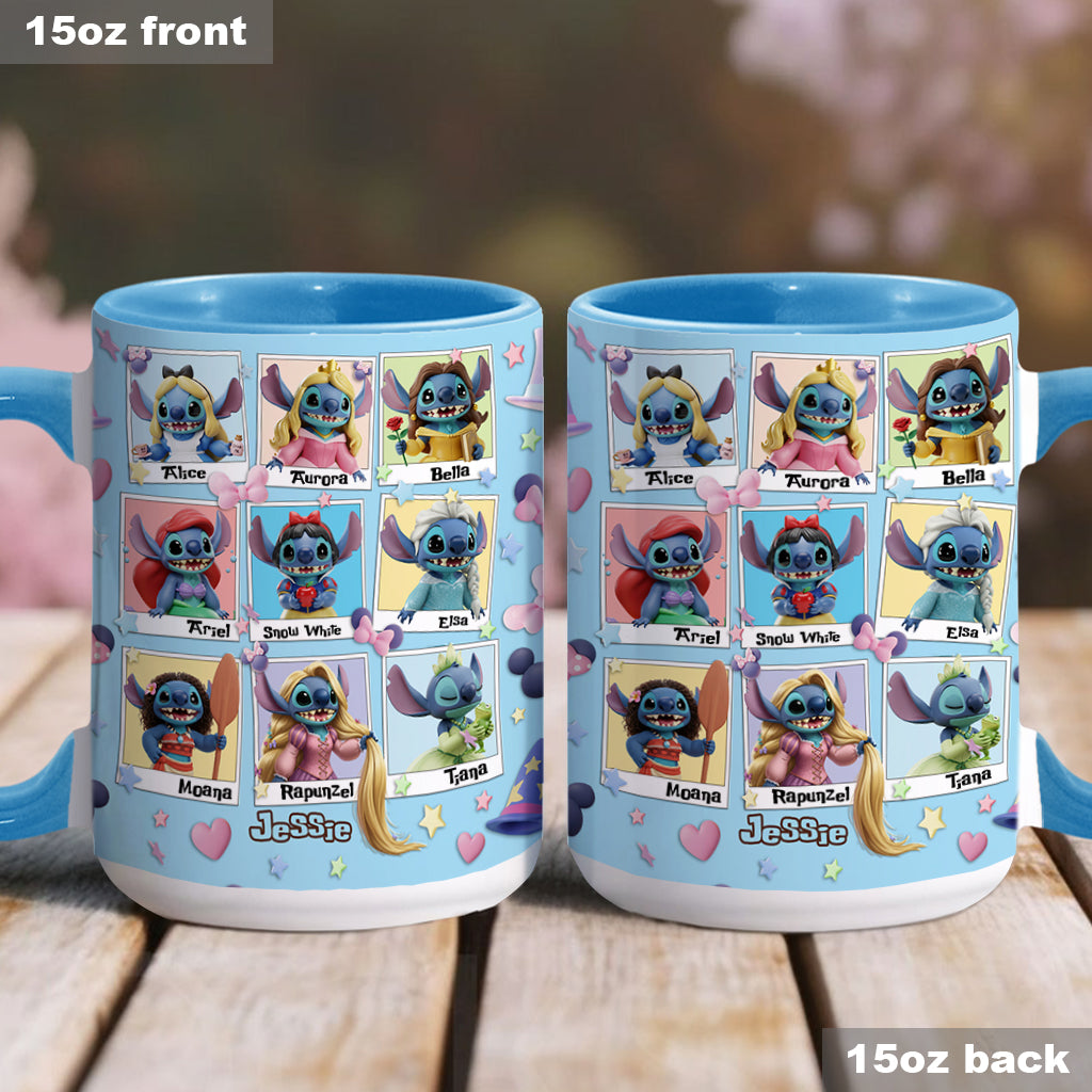 Blue Ohana Princess - Personalized Ohana Accent Mug