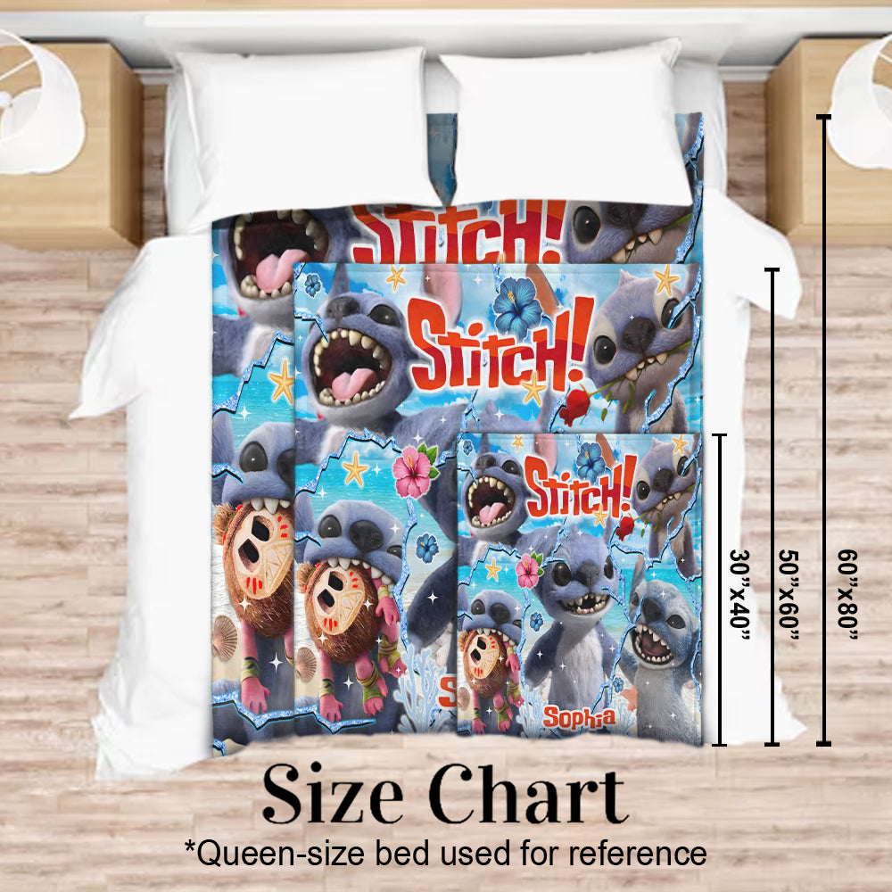 Ohana Means Family - Personalized Ohana Blanket