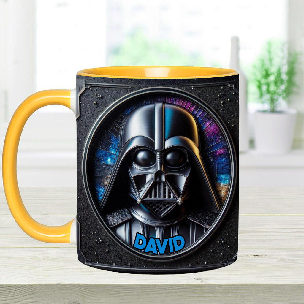 The Dark Time - Personalized The Force Accent Mug
