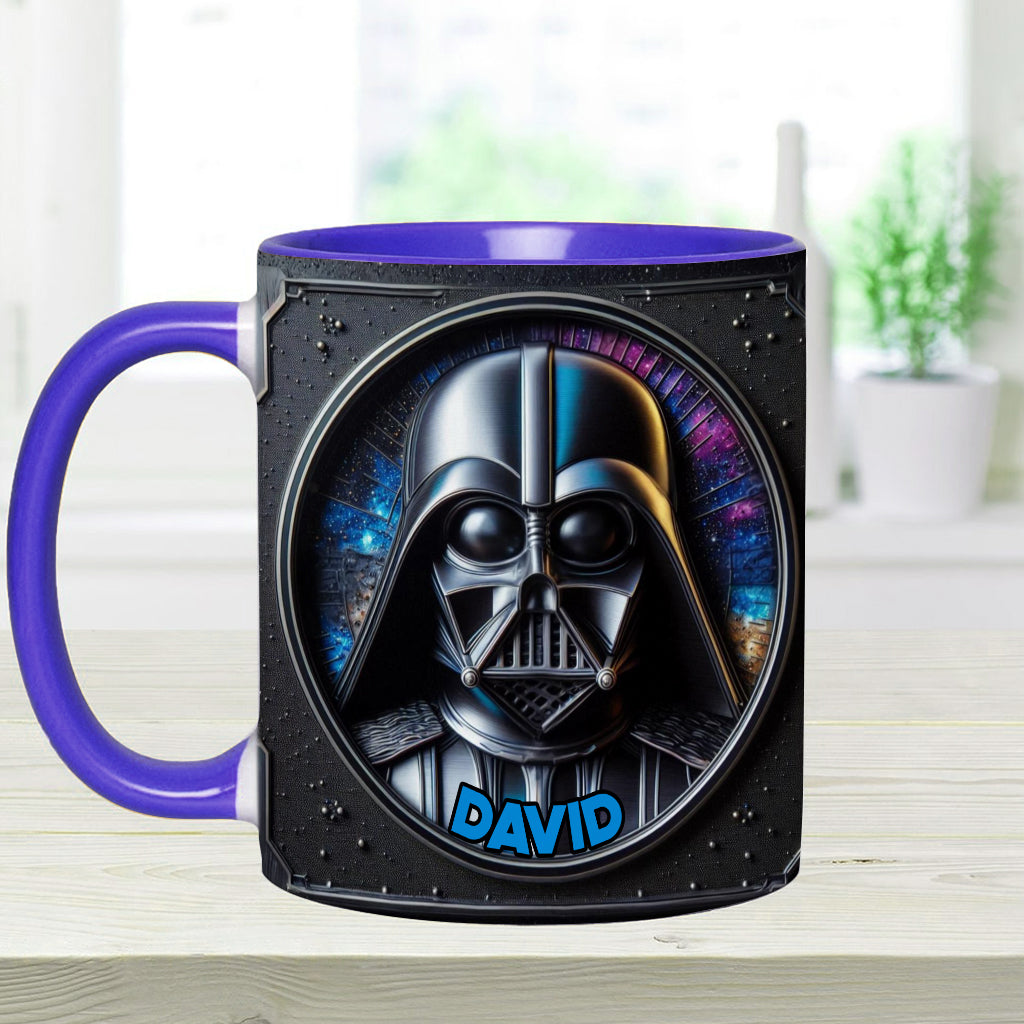 The Dark Time - Personalized The Force Accent Mug
