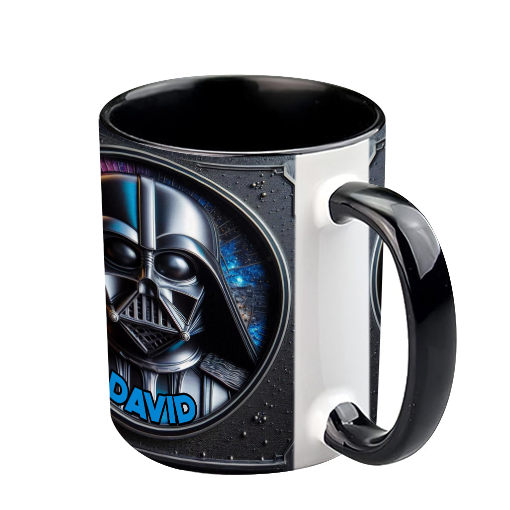 The Dark Time - Personalized The Force Accent Mug
