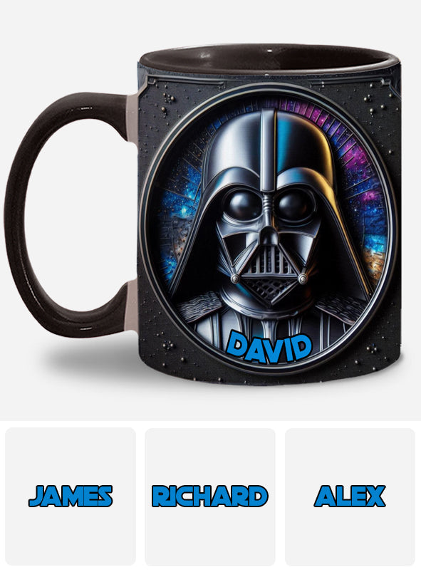 The Dark Time - Personalized The Force Accent Mug