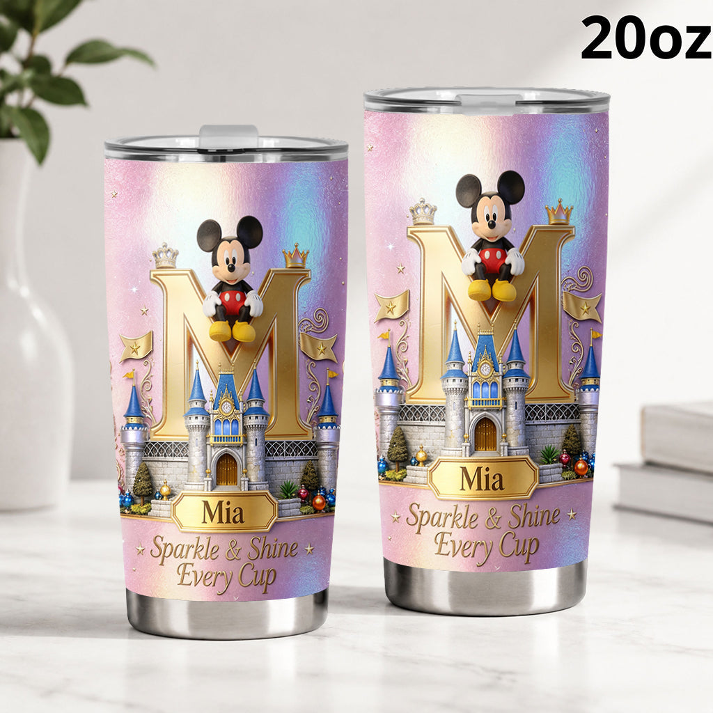 Sparkle & Shine Every Cup - Personalized Mouse Tumbler