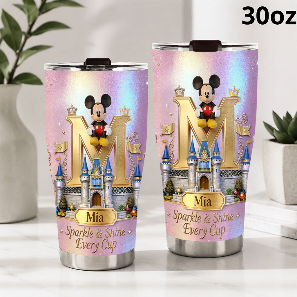 Sparkle & Shine Every Cup - Personalized Mouse Tumbler
