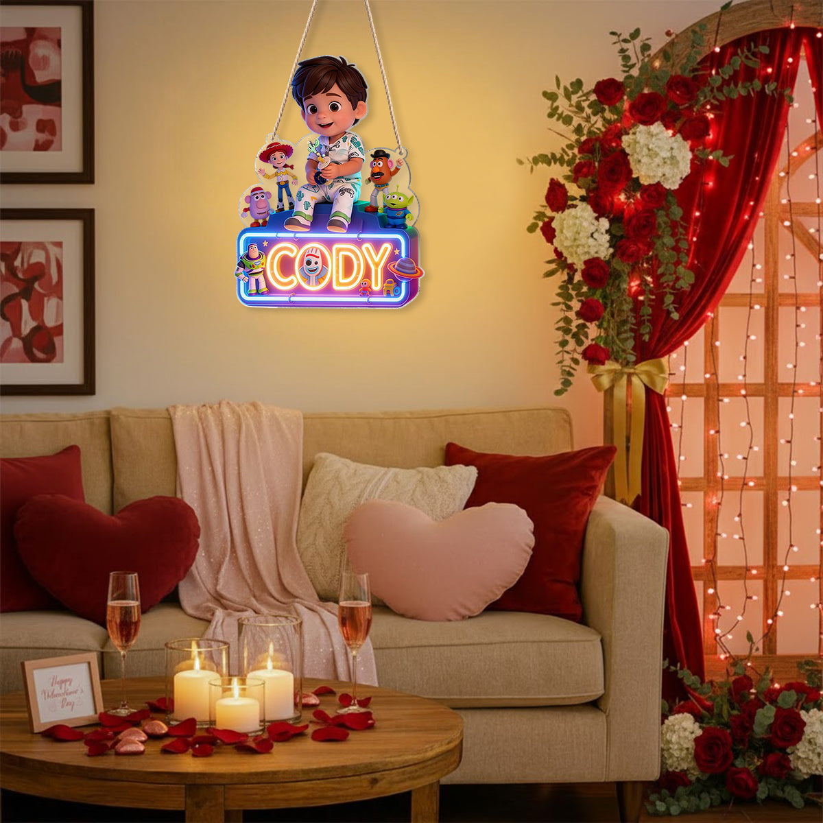 I Knew It I Knew You - Personalized Movie For Kids LED Light Acrylic Sign