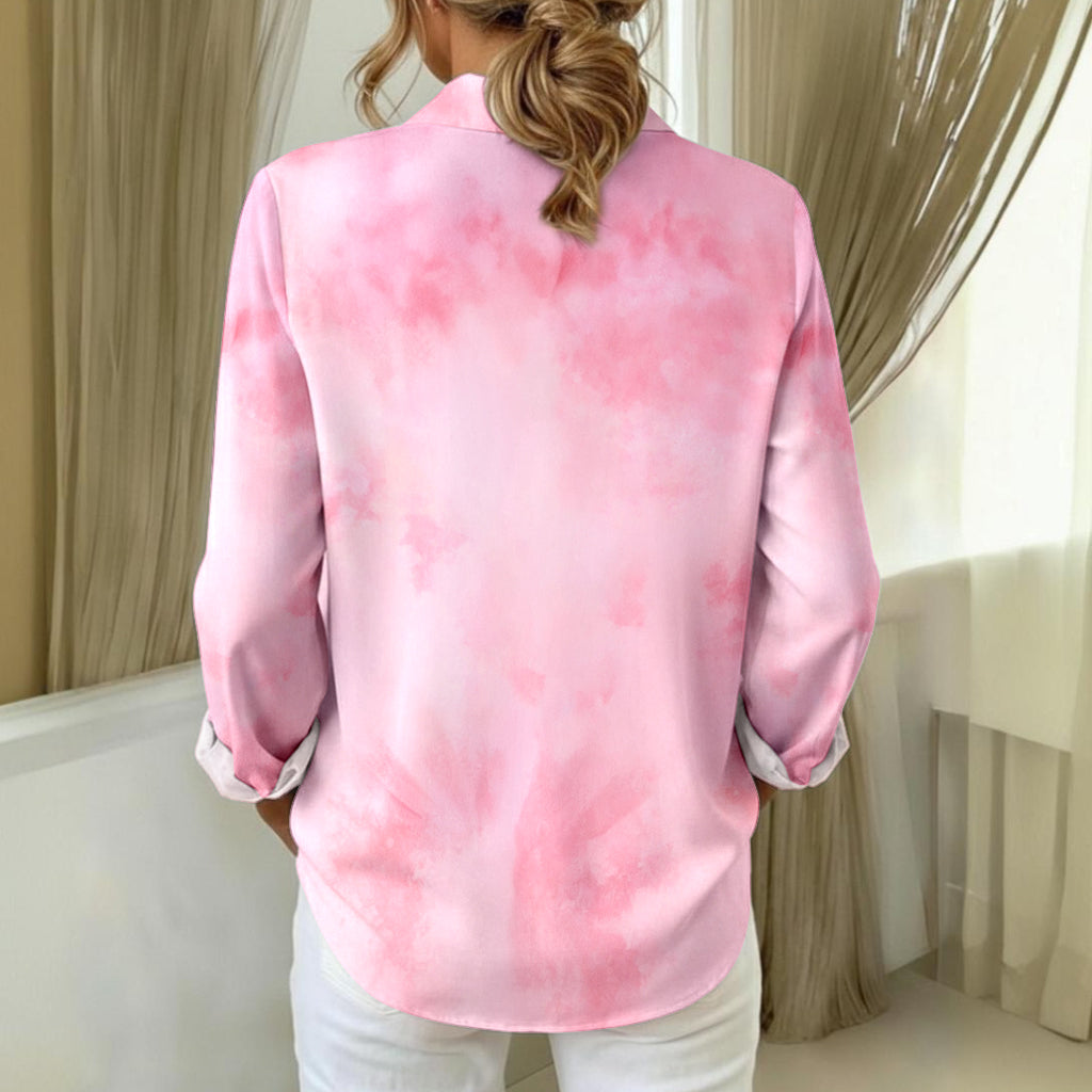 In October We Wear Pink - Personalized Breast Cancer Awareness Button-Up Shirt