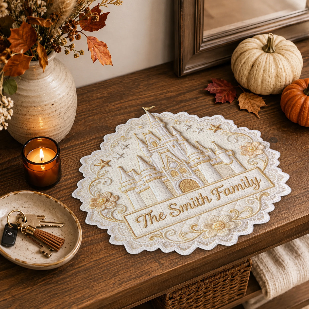 Believe In Magic - Personalized Mouse Custom Shape Placemat