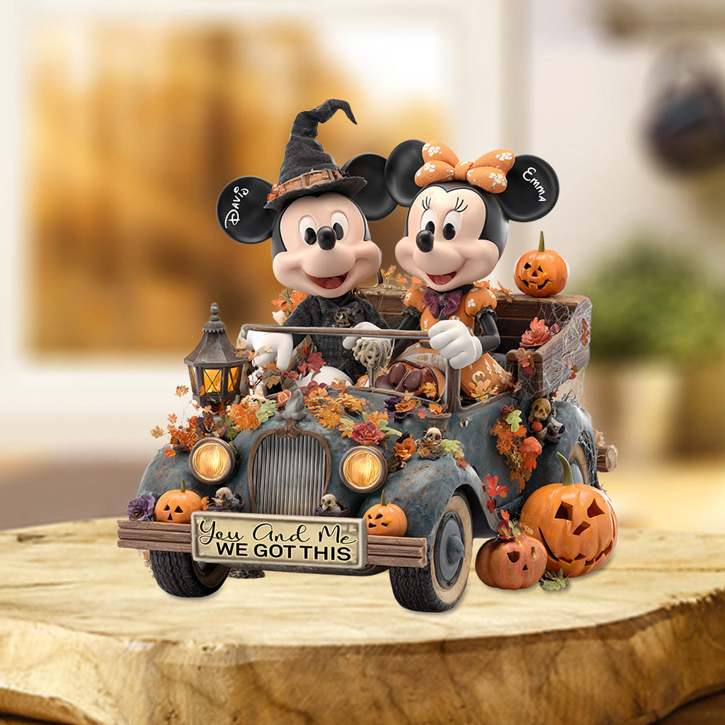 You And Me We Got This - Personalized Mouse Custom Shaped Acrylic Plaque