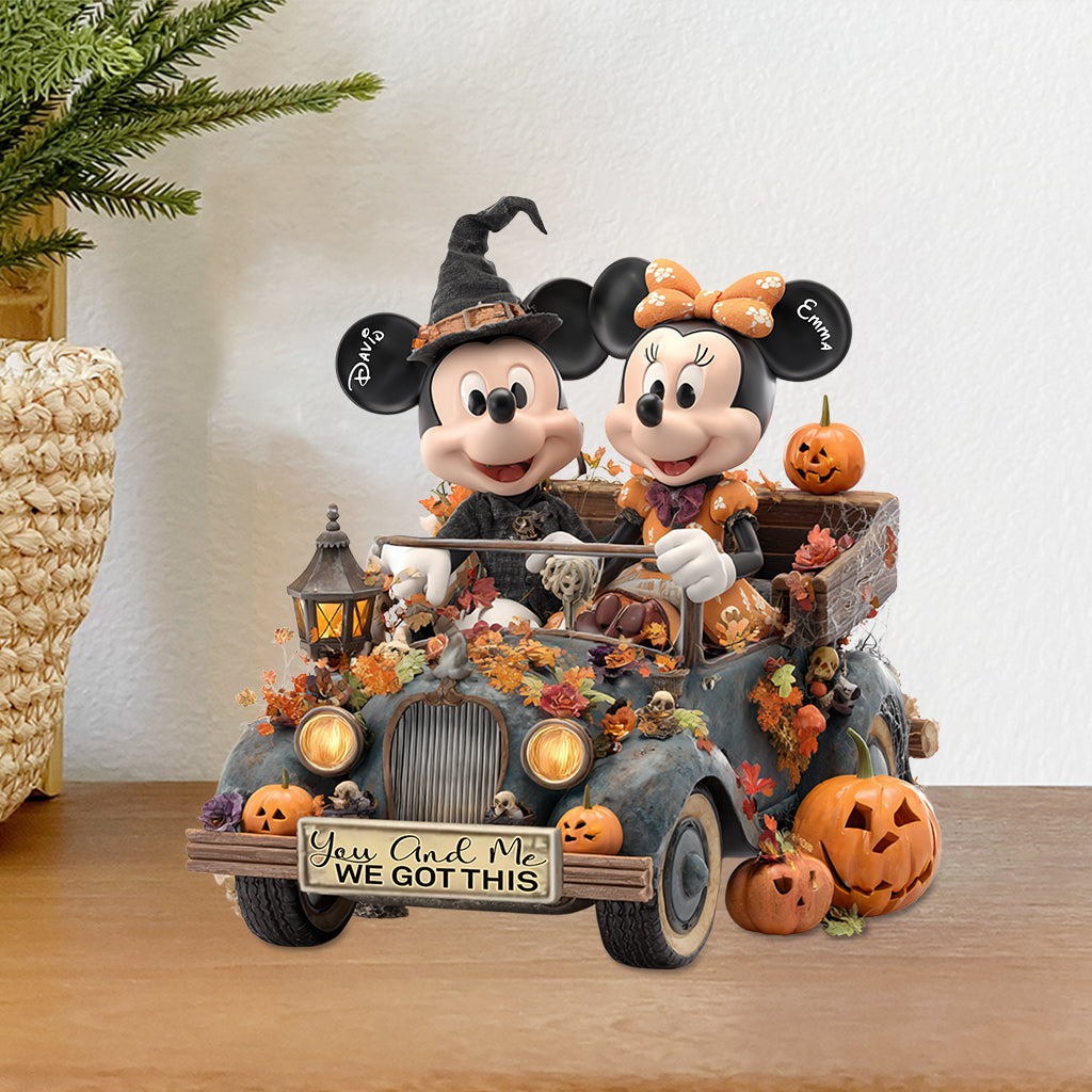 You And Me We Got This - Personalized Mouse Custom Shaped Acrylic Plaque