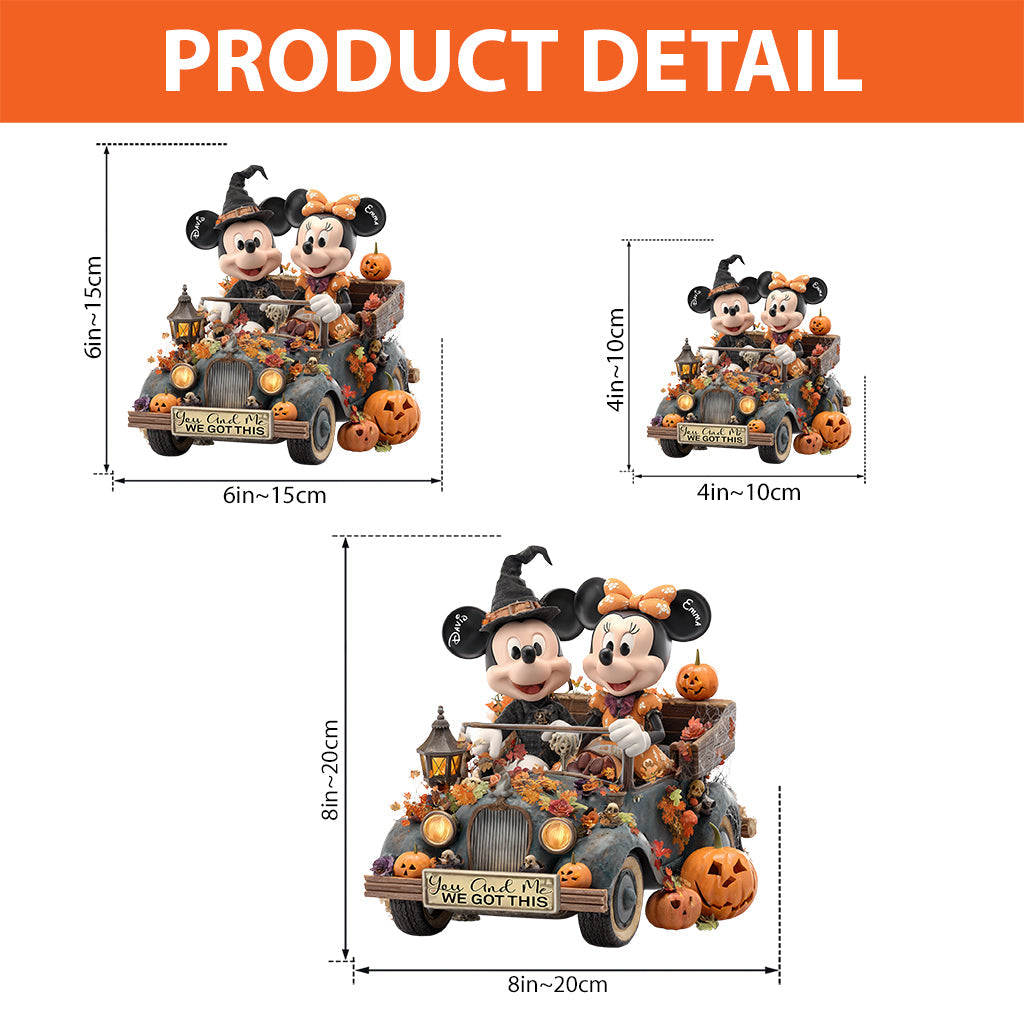 You And Me We Got This - Personalized Mouse Custom Shaped Acrylic Plaque