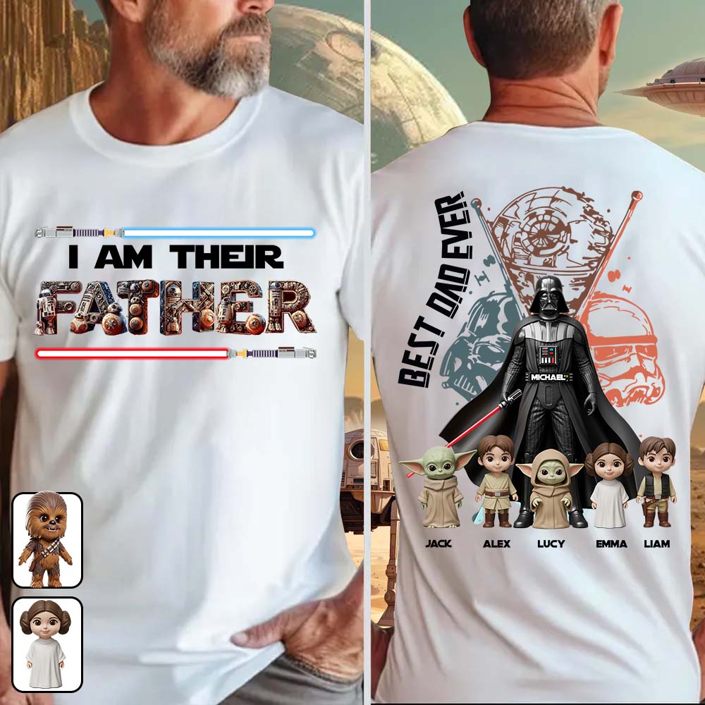 I'm Their Father - Personalized The Force All Over Shirt