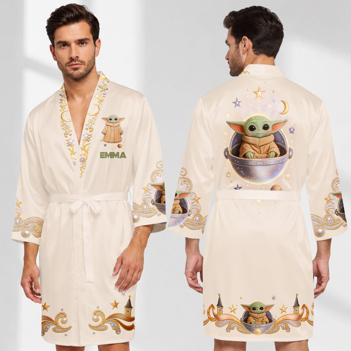 Cute Baby - Personalized The Force Satin Robe