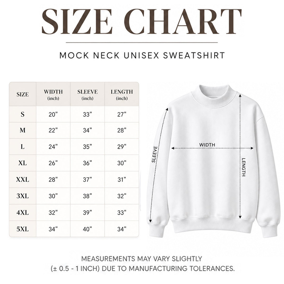Merry Christmas - Personalized Yellow Bear Mock Neck Sweatshirt