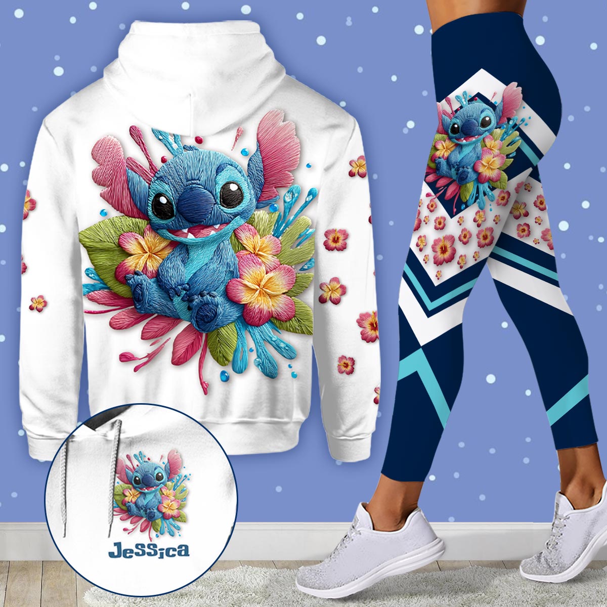 Ohana Means Family - Personalized Ohana Hoodie and Leggings