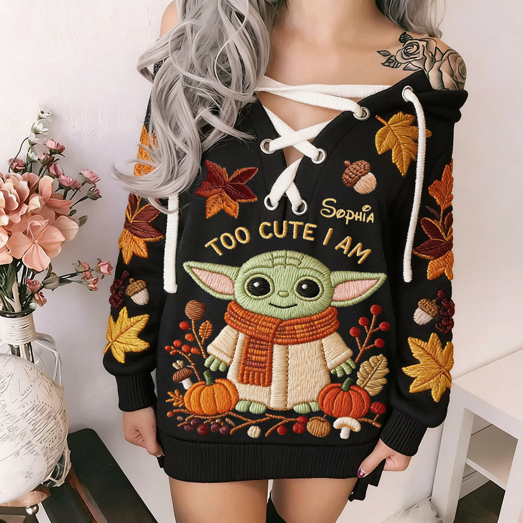 Fall Vibes - Personalized The Force Off Shoulder Long Sleeve Dress