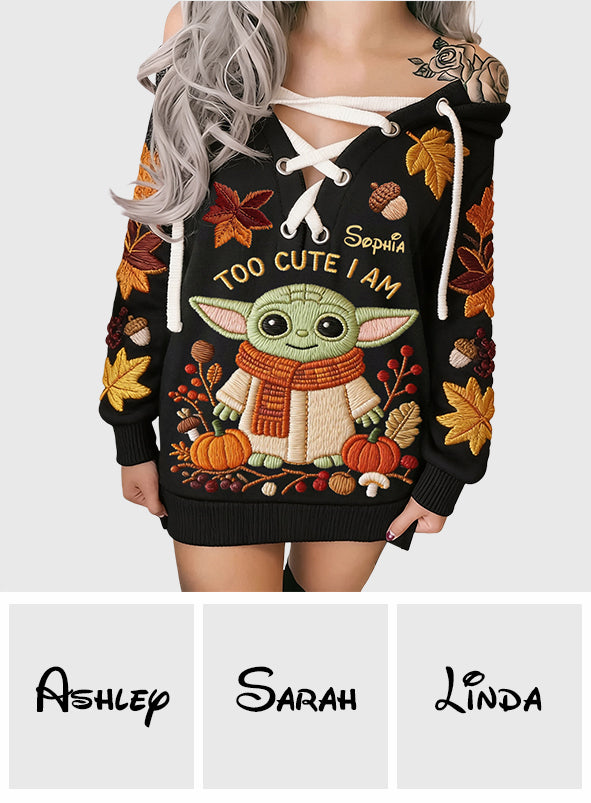 Fall Vibes - Personalized The Force Off Shoulder Long Sleeve Dress