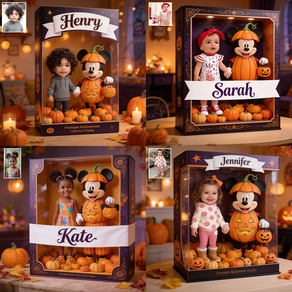 Magic Pumpkin - Personalized Mouse Acrylic Display Box