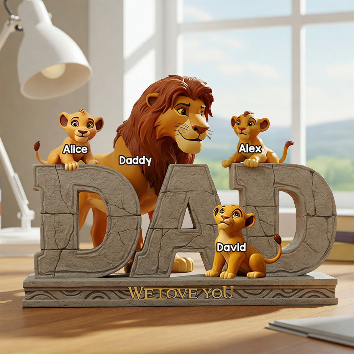 Best Dad Ever - Personalized Father Custom Shaped Acrylic Plaque