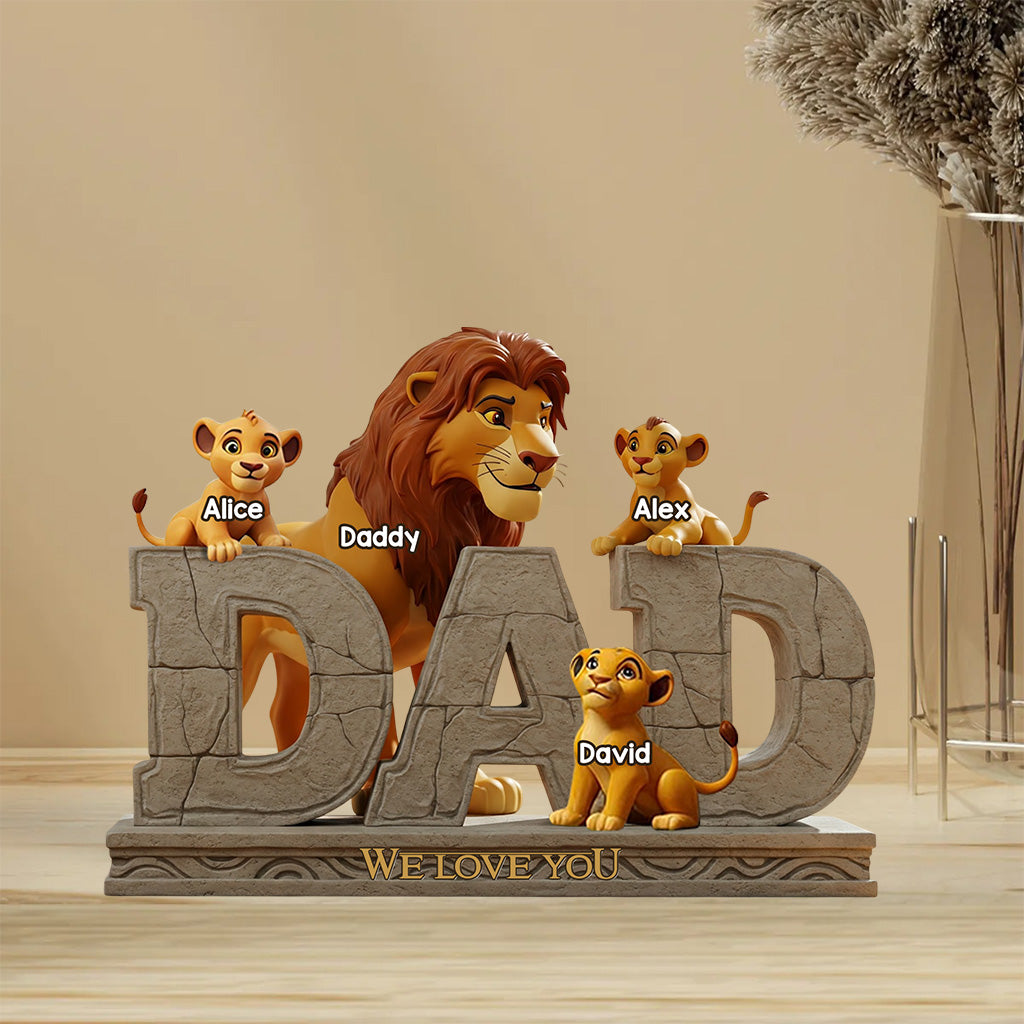 Best Dad Ever - Personalized Father Custom Shaped Acrylic Plaque