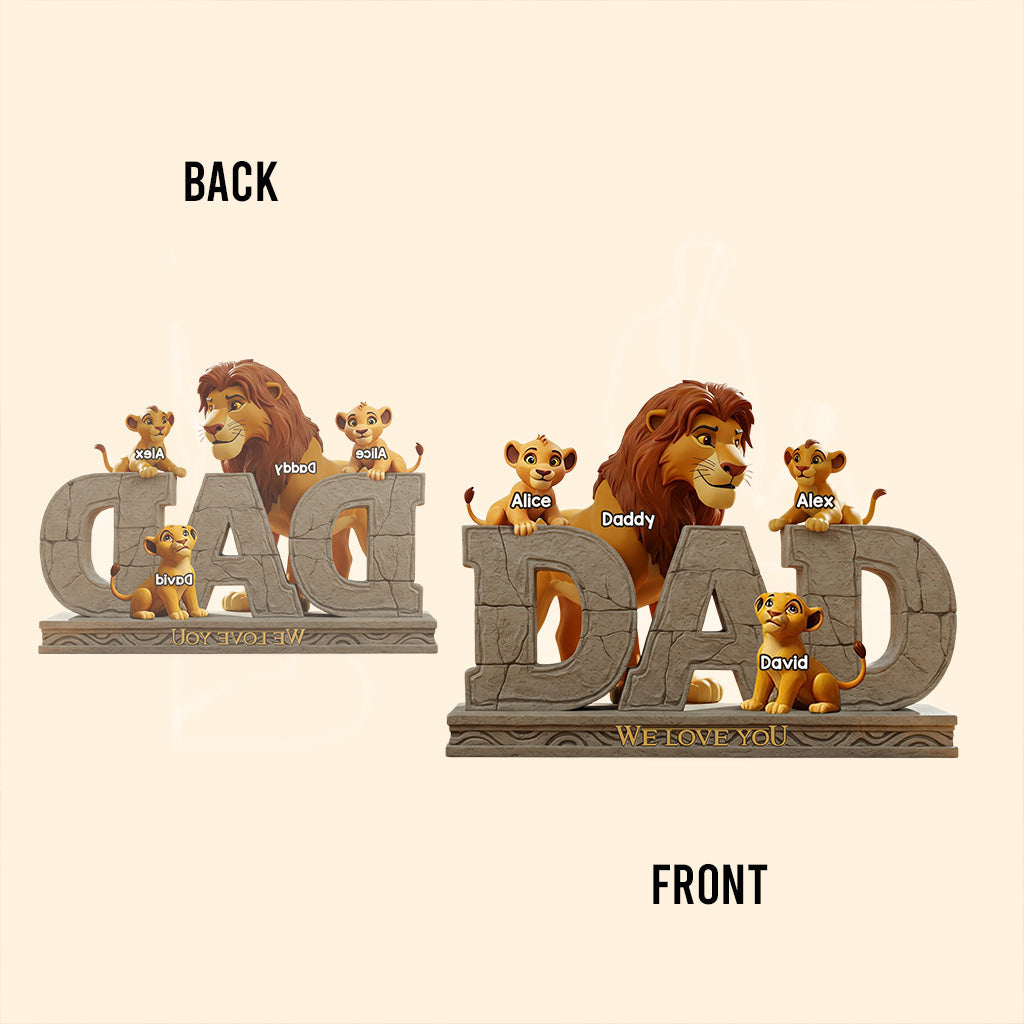 Best Dad Ever - Personalized Father Custom Shaped Acrylic Plaque