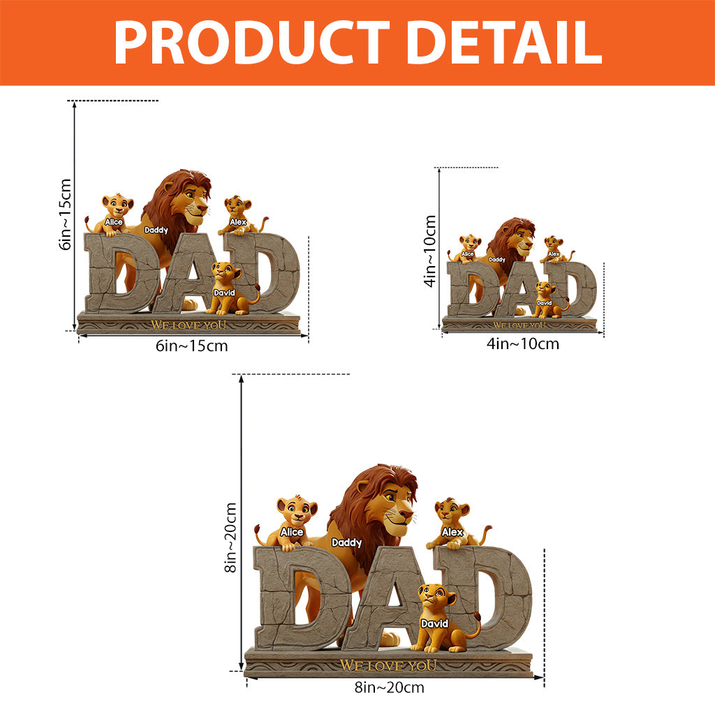 Best Dad Ever - Personalized Father Custom Shaped Acrylic Plaque