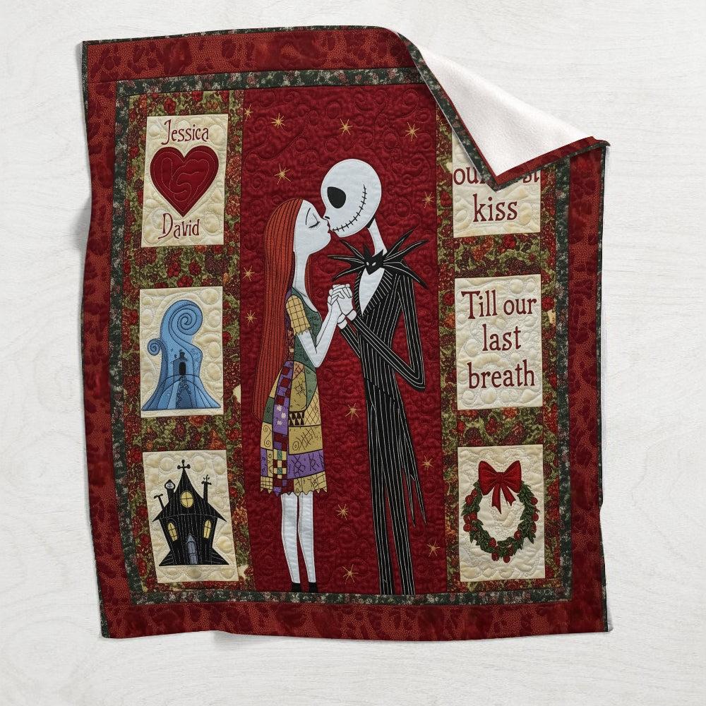Eternal Kiss Holiday - Personalized Nightmare Blanket