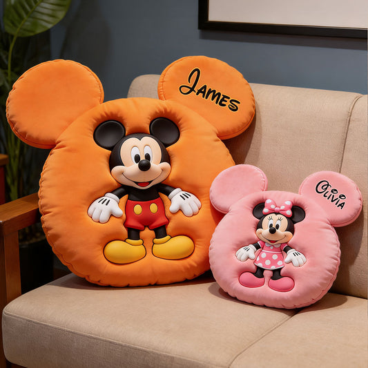 Magic Friends - Personalized Mouse Premium Faux Fur Pillow