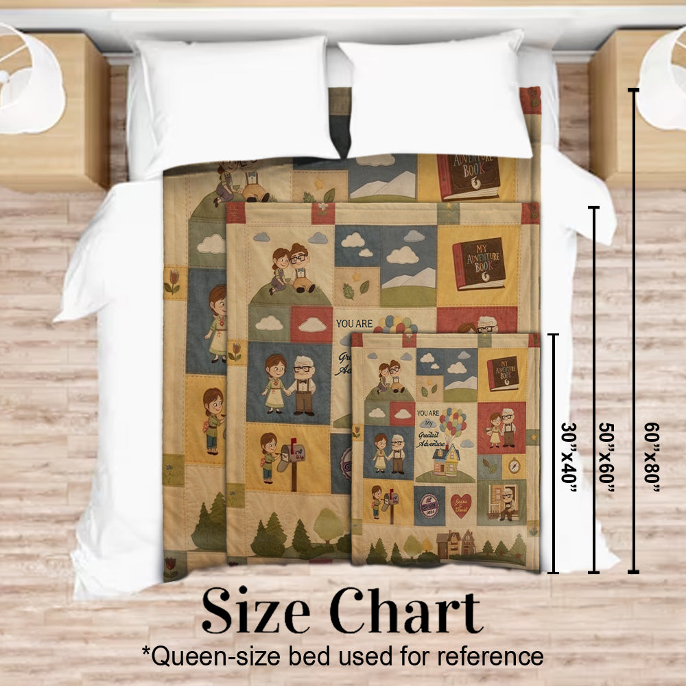 You Are My Greatest Adventure - Personalized Couple Blanket