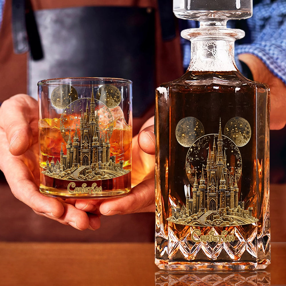 Magical Castle - Personalized Mouse Whiskey Glass