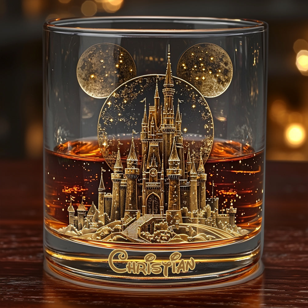 Magical Castle - Personalized Mouse Whiskey Glass