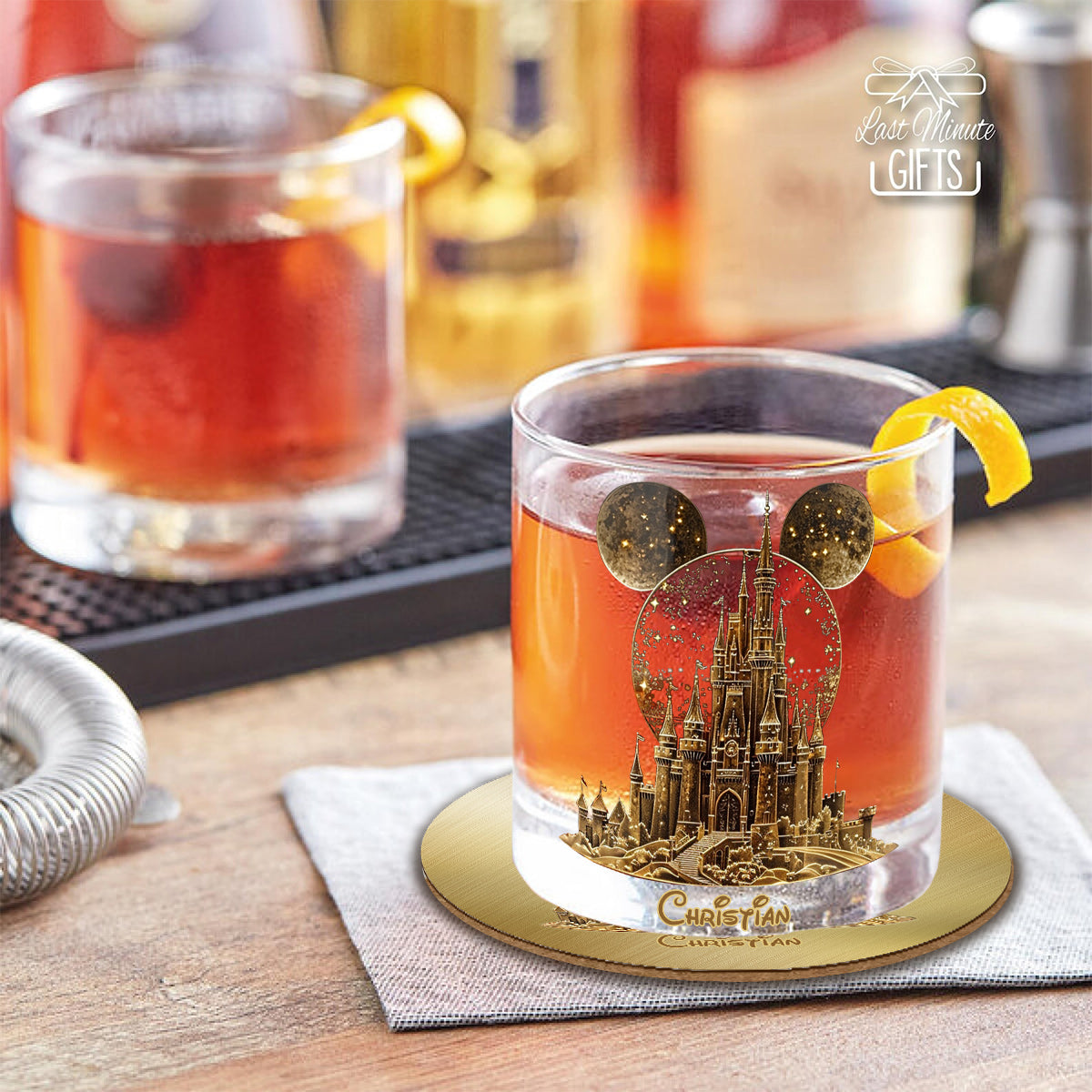 Magical Castle - Personalized Mouse Whiskey Glass