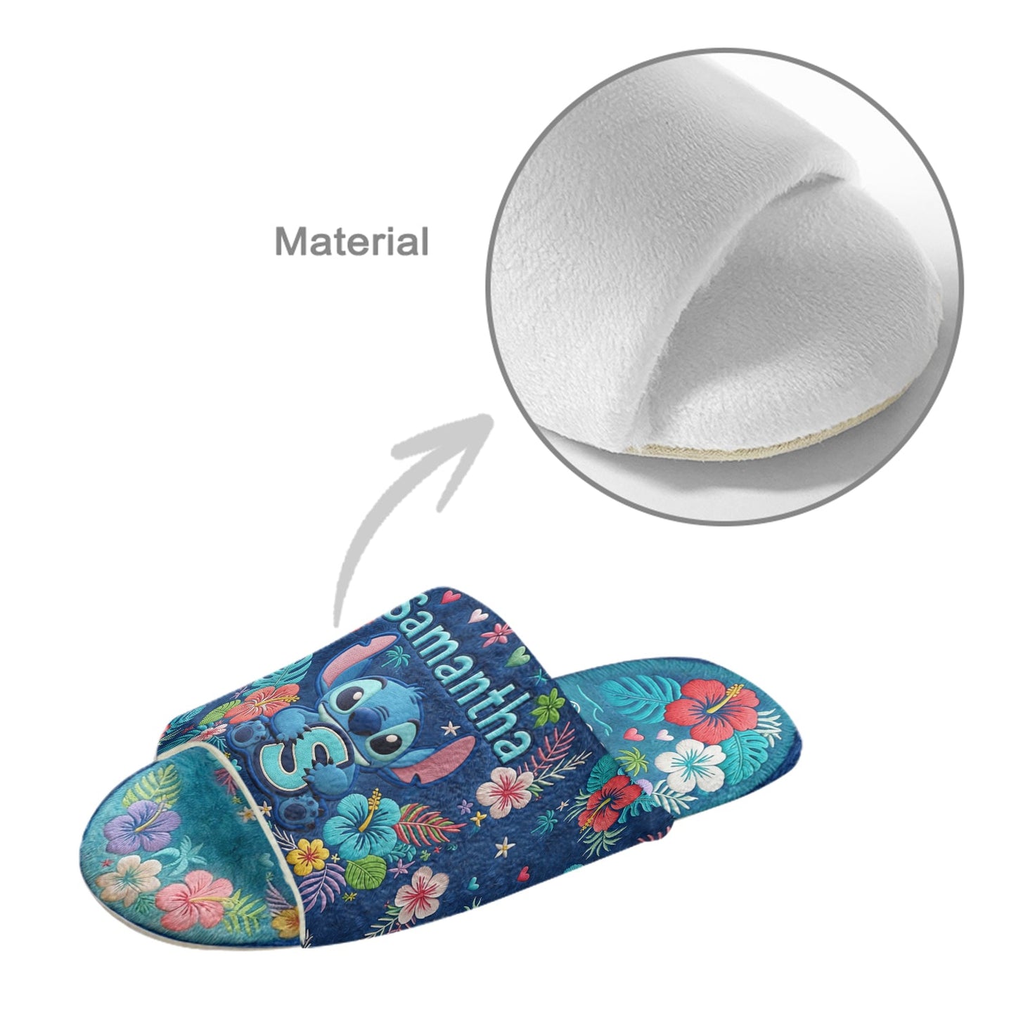 Ohana Means Family - Personalized Ohana Open-Toe Slippers