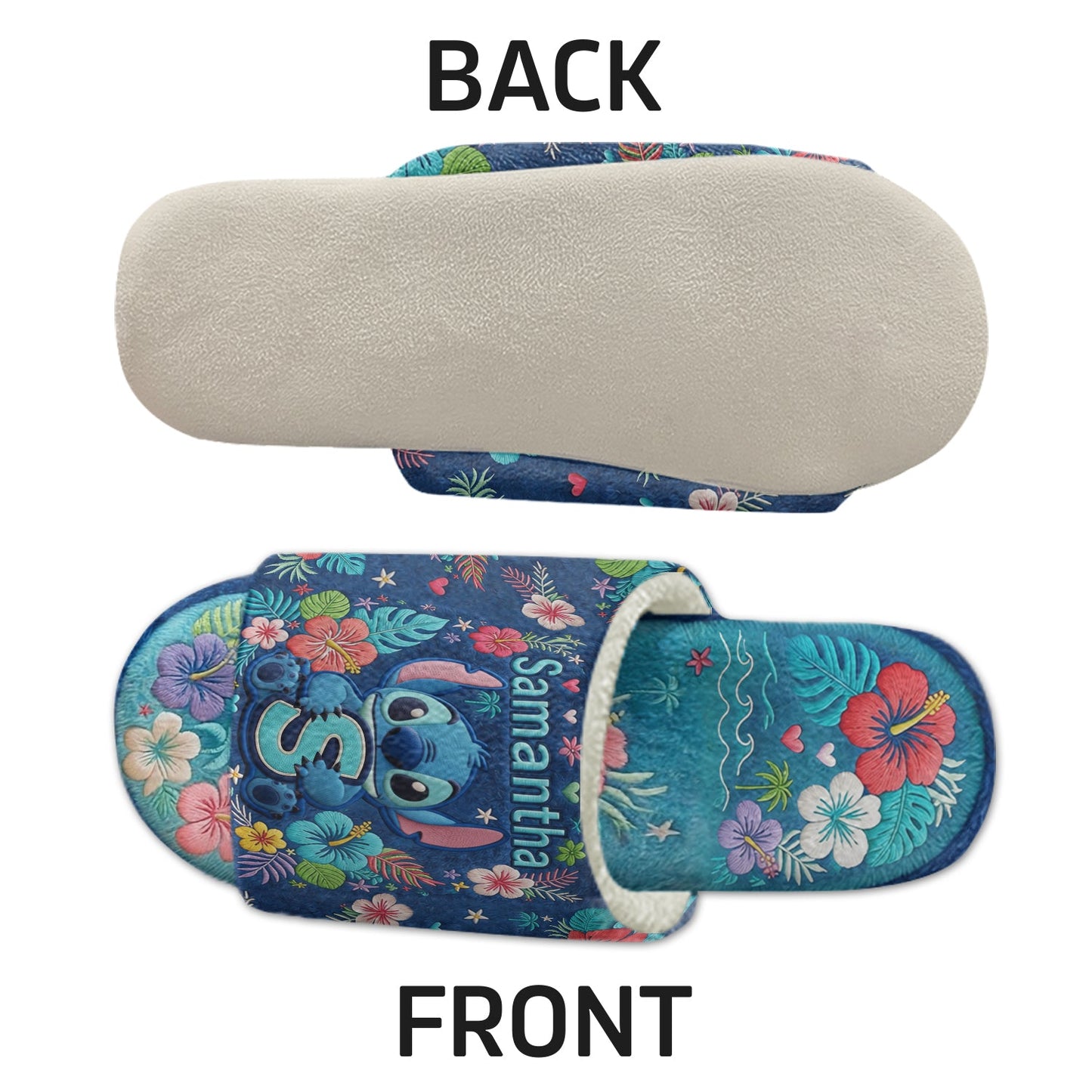 Ohana Means Family - Personalized Ohana Open-Toe Slippers